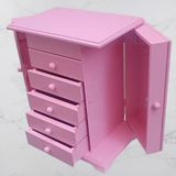 Hobi Dekoratif 90377 Taki Sifonyer 5Cekmece Parlak Pembe Lake Boya El Yapim