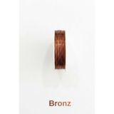 hobi dünyası evim 1 Adet 0.3 Mm Çiçek Takı Amigurumi Teli Bükülebilir Boncuk Armcuff Metal Tel (~20 Metre) - Bronz