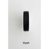 hobi dünyası evim 1 Adet 0.3 Mm Çiçek Takı Amigurumi Teli Bükülebilir Boncuk Armcuff Metal Tel (~20 Metre) - Siyah