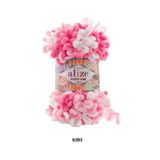 hobi dünyası evim 1 Adet Alize Puffy Fine Elle Örülen Kalpli Yastık Battaniye Atkı Parmak Örgü İpliği-Renk: 6383