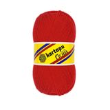 hobi dünyası evim 1 Adet Kartopu Flora İp 100 Gram 240 Metre Patik Atkı Bere Ceket Hırka İpi : Renk:K150 Kırmızı