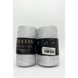hobi dünyası evim 1 Adet Makreme 4 Simli İp 200 Gram 200 Metre 2 mm Çanta Cüzdan Supla Runner Sepet Duvar Süsü Kanvas Çanta Yapım Makrome Örgü İpi RENK: 1001 NATÜREL BEYAZ GÜMÜŞ