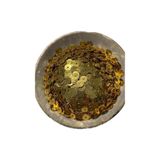 hobi dünyası evim 10 Gram Ortadan Delikli Güpür Takı Kumaş Süsleme Pulu Plastik Payet Pul 8mm Boncuk - Renk : Gold Yuvarlak Pul