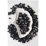 hobi dünyası evim 10 MM 25 GRAM SİYAH İNCİ BONCUK PLASTİK TAKI AKSESUAR BİLEKLİK TESBİH TELEFON CHARM ÇANTA MALZEMESİ