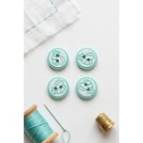 hobi dünyası evim 12 Adet Arı Deseni Düğme Bebek Yelek Hırka Düğmesi 16 mm Tatlı Düğmeler - Mint Yeşili
