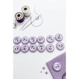 hobi dünyası evim 12 Adet Kedili Düğme Bebek Yelek Hırka Düğmesi 16 mm Hello Kitty Desenli Tatlı Düğmeler -Mor
