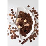 hobi dünyası evim 20 Gram 20 mm Pulsan 1.Kalite Sedefli Güpür Takı Yazma Kumaş Bandana File Bere Çanta Süsleme Pulu Plastik Payet Pul Boncuk -Kahverengi
