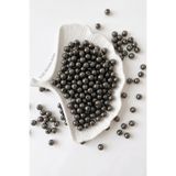 hobi dünyası evim 25 Gram 10 mm Metalik Siyah İnci Boncuk Plastik Takı Aksesuar Bileklik Tesbih Telefon Charm Çanta Yapım Boncuğu Aksesuar Malzemesi (Yaklaşık 40-50 Adet)