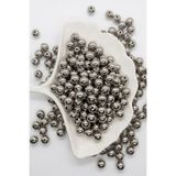 hobi dünyası evim 25 Gram 12 mm Gümüş İnci Boncuk Plastik Takı Aksesuar Bileklik Tesbih Telefon Charm Çanta Yapım Boncuğu Aksesuar Malzemesi (Yaklaşık 25-30 Adet)