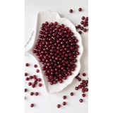 hobi dünyası evim 25 Gram – Vişne Çürüğü/Koyu Bordo Renk Boncuk, 1. Kalite