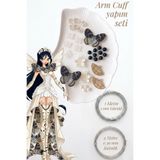 hobi dünyası evim ArmCuff Yapım Seti Manifest Winx Serisi İnci Detaylı Arm Cuff 30 Adet Boncuk 2 mm ve 0.30 mm Gümüş Tel Kol Bilekliği Arm Cuff