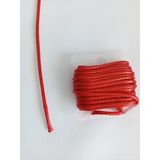 Hobi Durağı 1.5 mm Kalınlığında Mumlu Kore Ip 2,5 Metre (Takı ve Makrome Bileklik ,kolye Ipi) - Kırmızı
