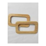 hobi duragı İTHAL AHŞAP DİKDÖRTGEN ÇANTA SAPI 16*9,5 CM