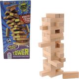 Hobi Eğitim Dünyası Ahşap Kule Denge Oyunu Jenga %100 Ahşap - 54 Parça