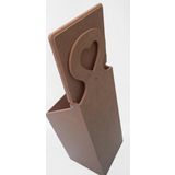 Hobi Erdl 90045 Dekoratif Model Poşet Kutusu Ahşap Mdf Ham Kalpli El Yapımı