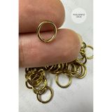 Hobi Goom Takı Yapımı / Üretimi İçin 0,9mm Gold Paslanmaz Çelik Atlama Halka | 50 adet | Büyük Boy