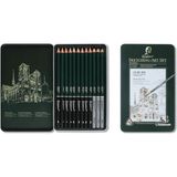 Hobi Market Art Dereceli Karakalem Eskiz Çizim Seti Metal Kutulu 12 Parça 8b-2h
