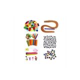 hobi market art Etkinlik Paketi - Renkli Ponpon - Abeslang - Şönil - Oynar Göz- Quilling Seti