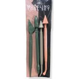 HOBİ MARKET ART Modeling Tool Plastik Kil Heykel Modelleme (Modelaj) Seti 4 Parça