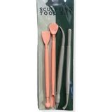 HOBİ MARKET ART Sculpting Tool Plastik Kil Heykel Modelleme (Modelaj) Seti 4 Parça