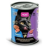 Hobi Maxicat Mixed Somon ve Kuzu Etli Kedi Konservesi 400 gr | Gerçek Et Parçacıklı, Vitamin Destekli - Somon - Kuzu
