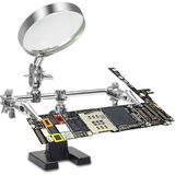 Hobi Mekatronik Büyüteçli Üçüncü El Elektronik PCB Kart Tutucu Metal Malzeme 1 Adet