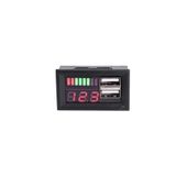 Hobi Mekatronik Usb 5V 2A Çıkışlı DC12V Kırmızı Led Ekran Dijital Voltmetre