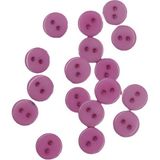 Hobi Reyon 10 Adet 10 mm Yuvarlak Düğme (Pembe) - -
