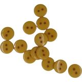 Hobi Reyon 10 Adet 10 mm Yuvarlak Düğme (Sarı) - -
