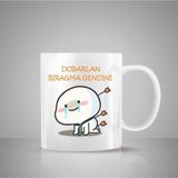 Hobi Shop Dobarlan Bıragma Tasarımlı Kupa Hediyelik Eşya Hediyelik Kupa - Beyaz - 300 cc