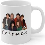 Hobi Shop Friends Tasarım Kupa Hediyelik Eşya Kupa - Beyaz - 300 cc