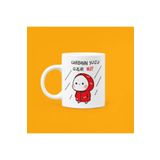 Hobi Shop Garibanın Yüzü Gülür Mü Baskılı Mood Seramik Beyaz Kupa Bardak