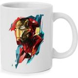 Hobi Shop Iron Man (Demir Adam) Baskılı Kupa Bardak - Beyaz - 300 cc