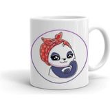 Hobi Shop Panda We Can Do It Baskılı Kupa Bardak - Beyaz - 300 cc
