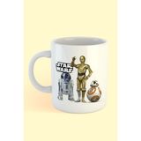 Hobi Shop Starwars Droid Baskılı Kahve Kupası - Beyaz - 300 cc