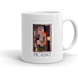 Hobi Shop Woman Sitting In An Armchair By Picasso Baskılı Kupa - Beyaz - 300 cc