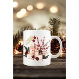 Hobi Shop Yılbaşı Yeni Yıl Konseptli Candle Merry Christmas Kupa Bardak - Bakır - 300 cc