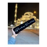 Hobi Trendim Kabartmalı Lazer Kesim Dekoratif İsim Plakası - Dekor Plaka – Piano Black (Tekli)