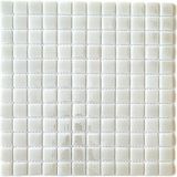 Hobi ve Sanatsal Çalışmalar Için Cam Mozaik. Mozaik ÖLÇÜLERI:25X25MM. File Karo Ölçüsü: 31,5X31,5CM. ( 1 File Karo Fiyatıdır ) - Beyaz