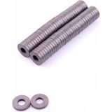 Hobi24 50 Adet Delikli Yuvarlak Mıknatıs 25Mm