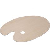 Hobi24 Ahşap Oval Palet 30 x 40 cm - 30 x 23 cm