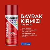 Hobi24 Kluger Dynamo Sprey Boya 400ML - Bayrak Kırmızı Ral 3020