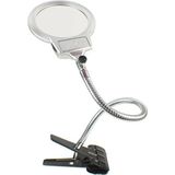 hobi24 Spiralli Klipsli Büyüteç - Led Işıklı 13Cm Mg15120-C