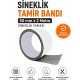Hobialem 1 Adet 50 mm x 2 mt Sineklik Tamir Bandı Gri Renkli Yırtılmaya Dayanıklı Fiber Tül