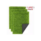 Hobialem ( 1 ADET ) Yapay Çim A4 20x30 cm A4 Boyutunda Maket Çim Dekorati Yapay Çim Halı Teraryum Suni Çim