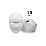 Hobialem 10 Adet, Karton Maske, Boyanabilir Eğitici Maske Boyama, Etkinlik Ve Hobi Maskesi