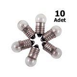 Hobialem 10 Adet, Mini Ampül, Deney Setleri Için, 2,5 Volt, Sarı Ampul