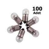 Hobialem 100 Adet, Mini Ampül, Deney Setleri Için, 2,5 Volt, Sarı Ampul