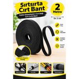 Hobialem 2 Metre Sırtsırta Cırt Bant 2 cm Siyah Kablo Düzenleyici Cırt Cırtlı Bant - 0 - Siyah
