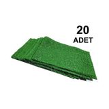 Hobialem 20 Adet Yapay Çim A4 Boyutunda Maket Dekoratif Çim Tabakası Yapay Çim Halı Sunni Çim